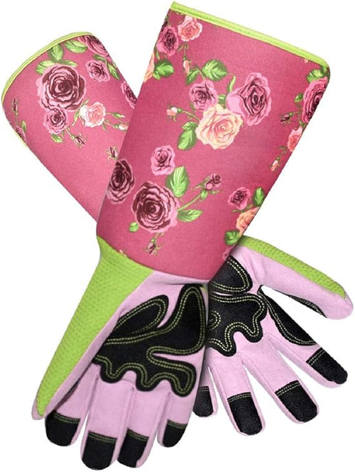 Ladies Long Rose Pruning Gloves – Thorn-Proof & Anti-Slip Gardening Work Gloves with Extended Cuff, One Size Fits Most