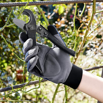 Touchscreen Gardening Work Gloves – Breathable Non-Slip Gloves with Adjustable Wrist Strap, Unisex, One Size Fits Most