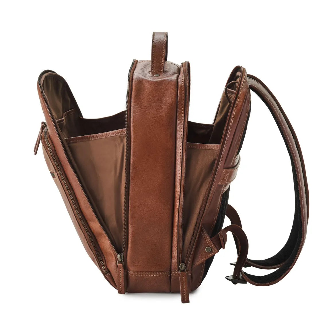 Vegetable Tanned Buffalo Leather 20L Laptop Backpack